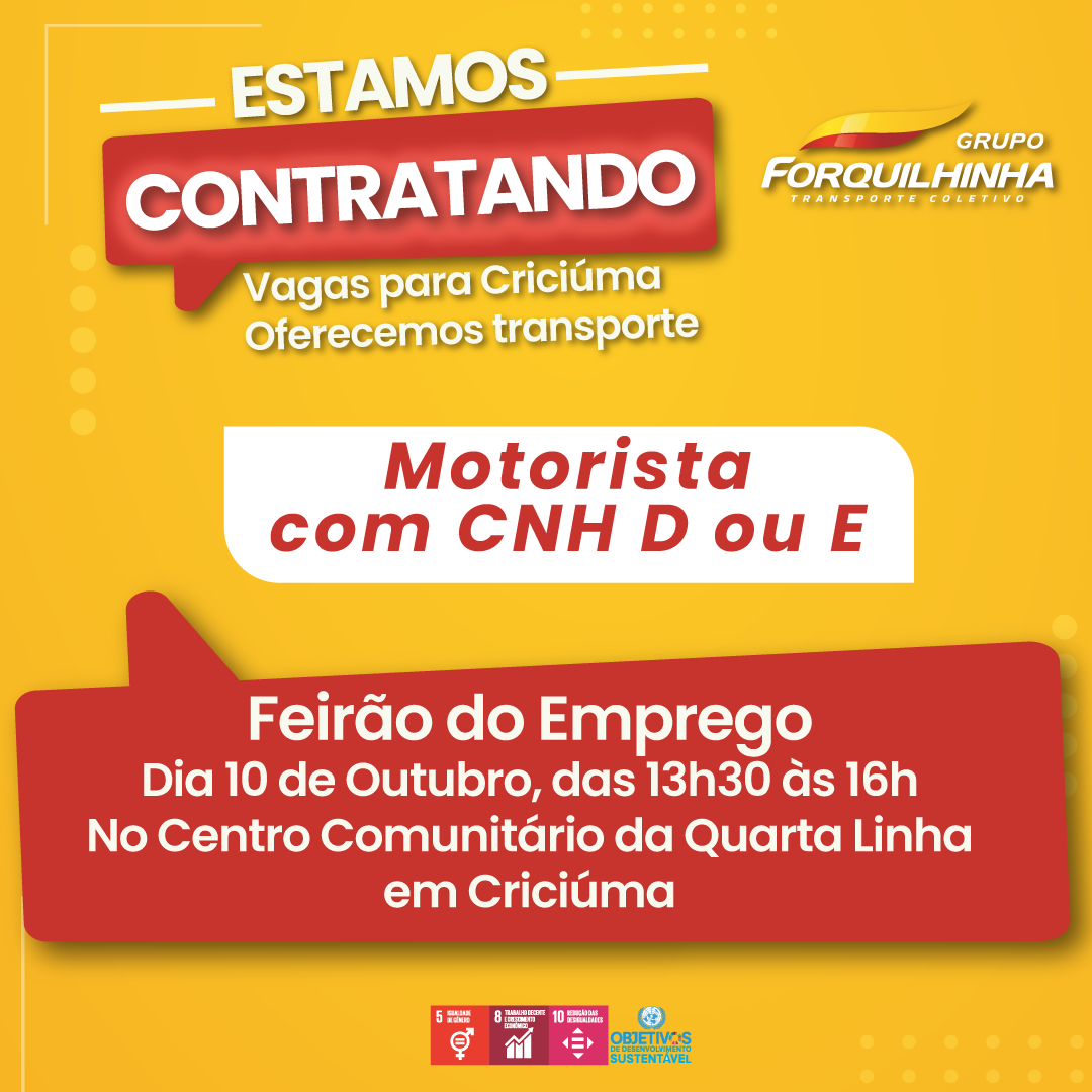 FEIRÃO DO EMPREGO - QUARTA LINHA